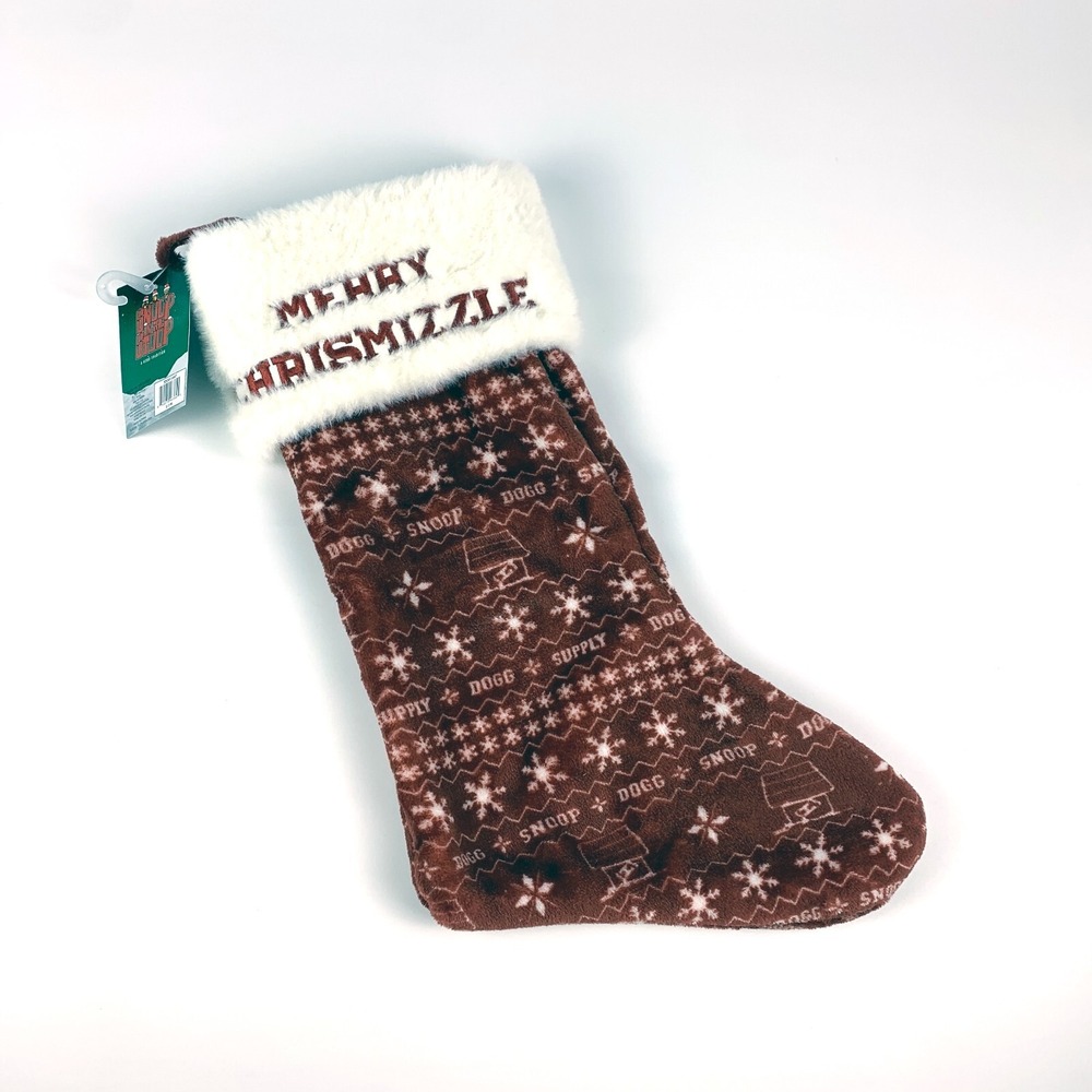 Snoop Dog Snoop‎ on the Stoop Christmas Stocking Red Merry Christmizzle